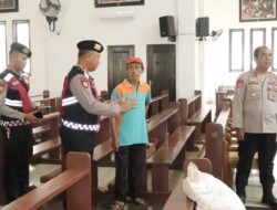 Wakapolres Mura Lakukan Pengecekan Pos Pengamanan Untuk Sukseskan Operasi Lilin Musi 2025
