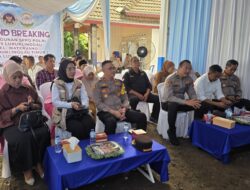Waka Polres Lubuk Linggau, mengikuti Video Conference Ground Breaking 442 SPPG