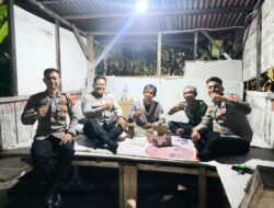 Satbinmas Polres Lubuk Linggau  Melaksanakan Kegiatan Sambang Untuk Memperkuat Pos Pam Swakarsa