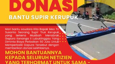 Aliansi Solidaritas Peduli Sopir Truk Kerupuk Galang Donasi  Kemanusiaan