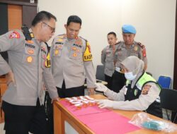 Kapolres Mura Pimpin Langsung Cek Urine Mendadak PJU Polres Mura
