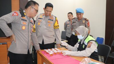 Kapolres Mura Pimpin Langsung Cek Urine Mendadak PJU Polres Mura