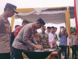 Kapolres Mura Resmikan Renovasi Kantor Polsek STL Ulu Terawas