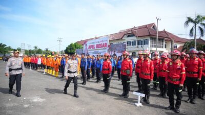 Kapolda Sumsel Pimpin Apel Besar Sabuk Kamtibmas di OKI, Target Zero Karhutla 2026