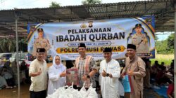 Sinergi dan Kepedulian, Polres Musi Rawas Bersama Polsek Jajaran Kurbankan 61 Ekor Hewan pada Idul Adha 1445 H