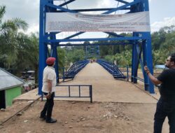 Proyek Jembatan Gantung Rp.10 M Batu Pepe, Aktifis Pertanyakan Dugaan Pendampingan APH menjadi kekuatan Dinas terkait merasa kebal hukum.