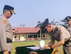 Pimpin Sertijab Kapolsek Purwodadi, Kapolres Musi Rawas Tekankan Personel  Tindak Oknum Pelaku Pembakaran Hutan