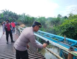 Menyambut Hari Bhayangkara ke-80, Polres Musi Rawas  Bangun Jembatan dan Perkuat Akses Warga