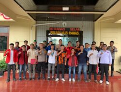 Kapolres Sambut Hangat Kunjungan Mahasiswa dan OKP Cipayung, dalam Sinergitas Nyago Musi Rawas