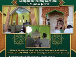 Peran Aktif Da’i Kamtibmas Polres Musi Rawas Sampaikan Himbauan Karhutla di Mimbar Jumat
