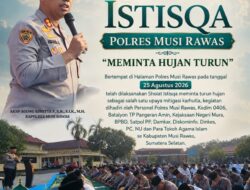 Polres Musi Rawas Gelar Shalat Istiqasah Minta Turun Hujan