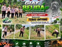 Tekan Risiko Karhutla, Polsek Purwodadi Gelar Program Belida dan Tebas Bayang