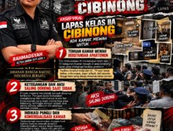 ABRI-1 Dukung Ombudsman Ungkap Dugaan Fasilitas Sel Mewah di Lapas Cibinong