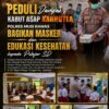Peduli Dampak Kabut Asap Karhutla, Polres Musi Rawas Bagikan Masker dan Edukasi Kesehatan kepada Pelajar SD