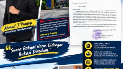 Ahmaf J Prayogi Desak Evaluasi Camat Lubuklinggau Selatan II: Jangan Biarkan  Hak Warga Dikalahkan Kepentingan Kapitalis 